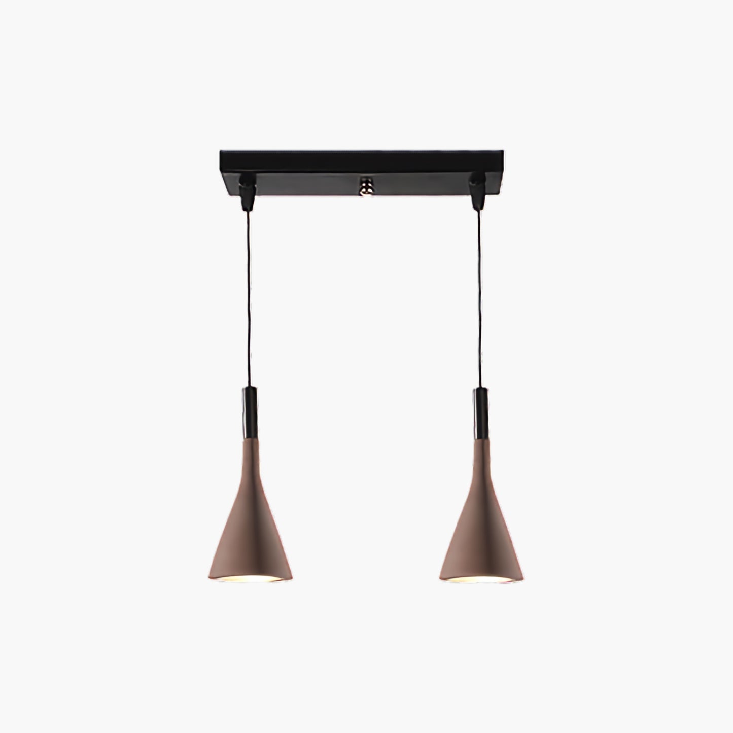 Conical Concrete Eclectic Metal Pendant Light