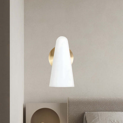 Conical Contemporary Crystal Wall Lamp