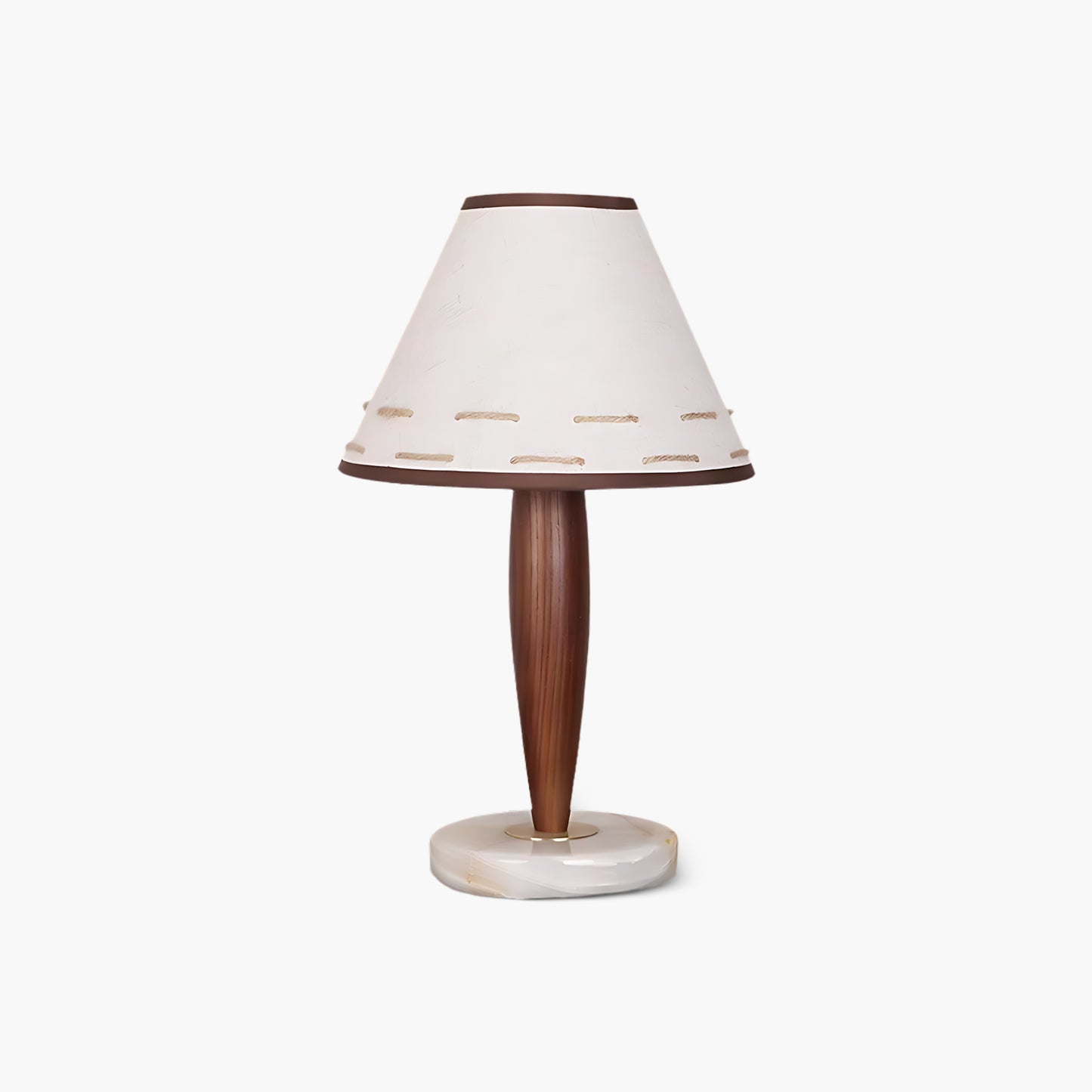 Conical Contemporary Wood Table Lamp