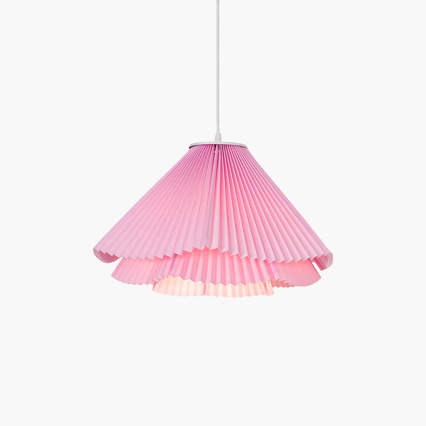 Coral Pleats Eclectic Metal Pendant Lamp