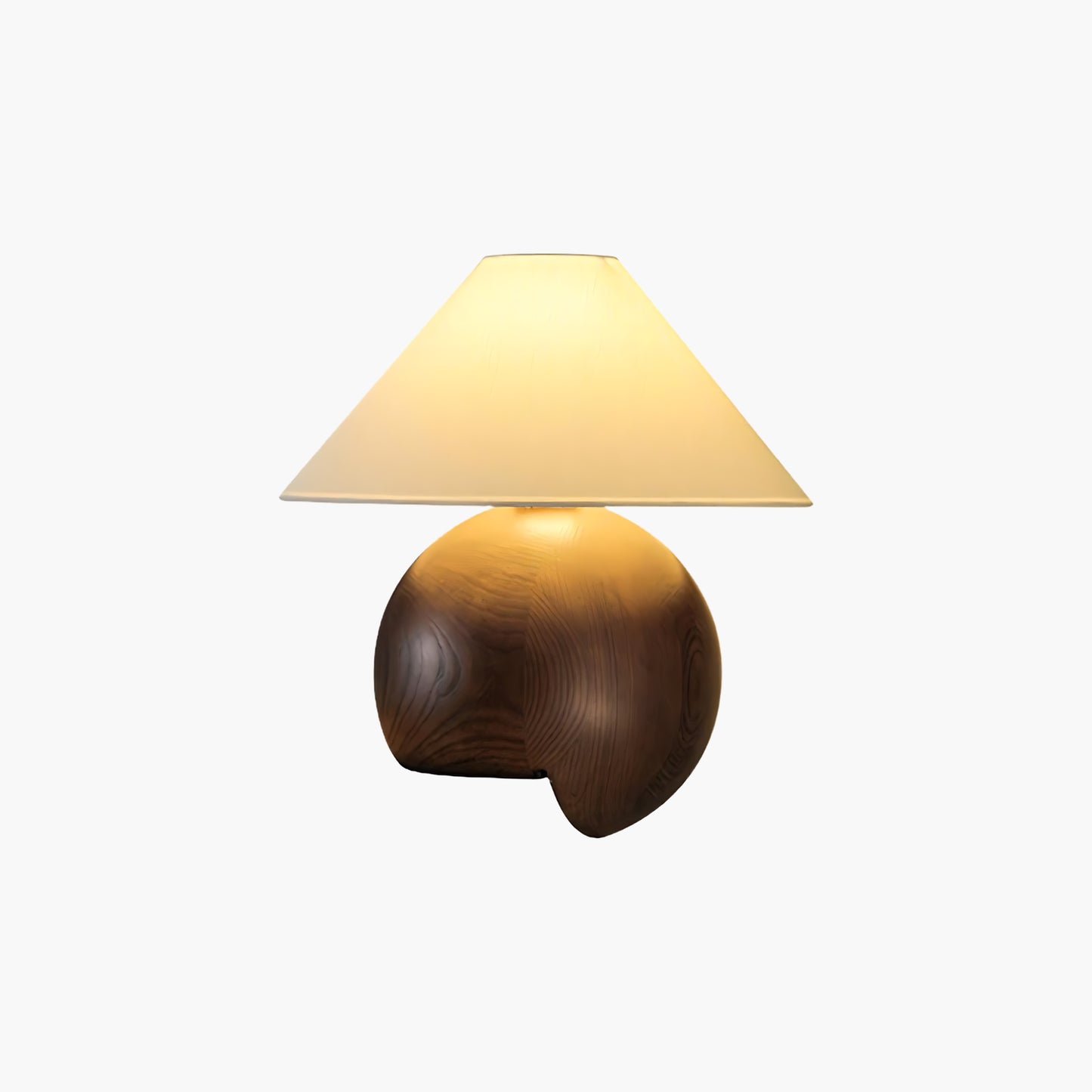 Corner Log Luxury Wood Table Lamp