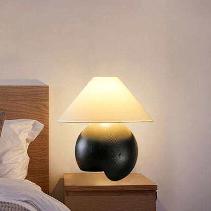 Corner Log Luxury Wood Table Lamp