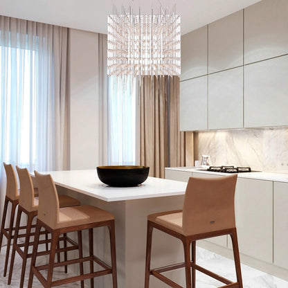 Cosmic Cube Led Contemporary Metal Pendant Light