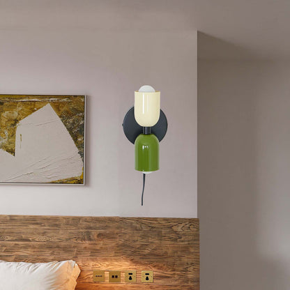 Couleur Double Plug In Eclectic Crystal Wall Lamp