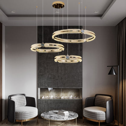 Creative Ring Modern Metal Chandelier