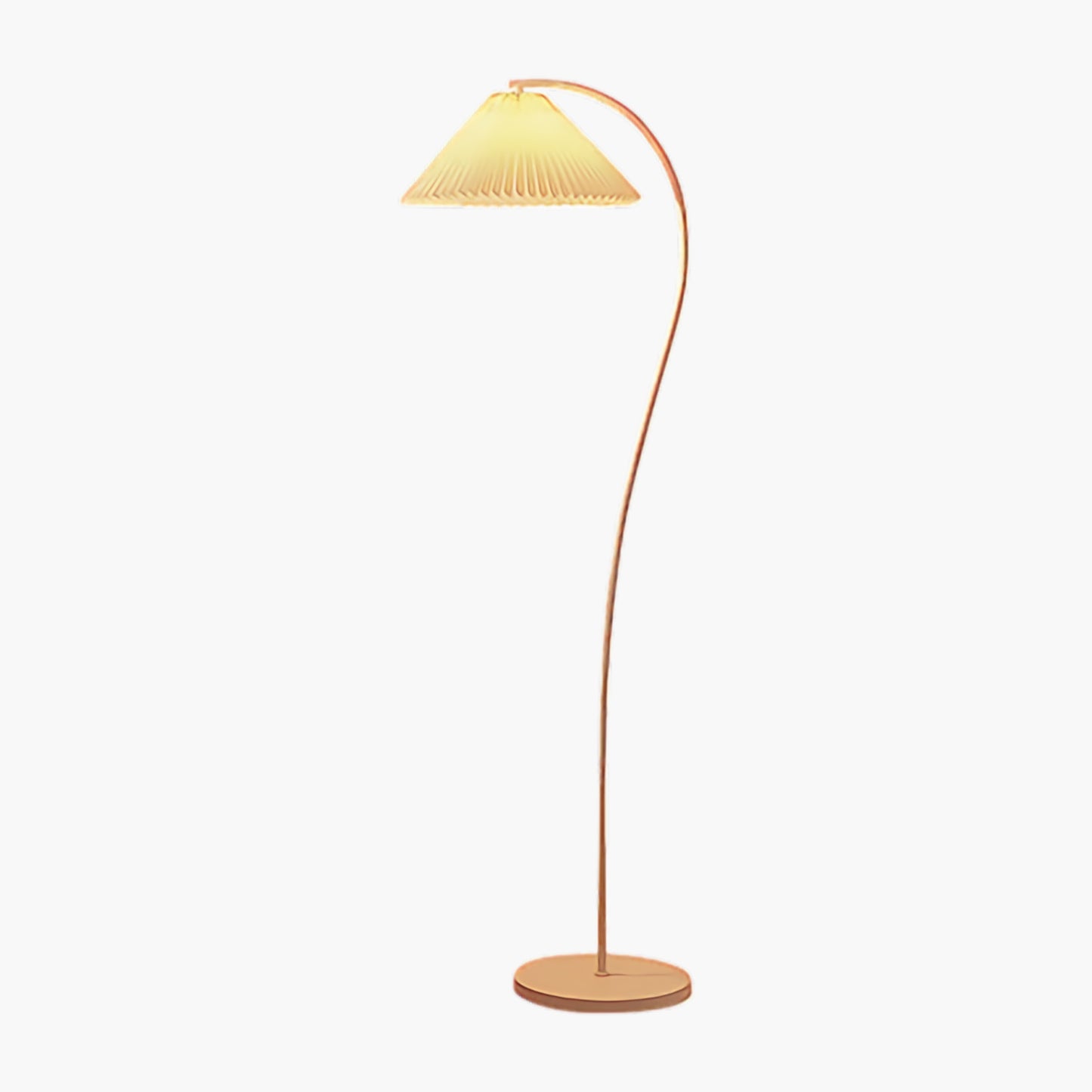 Crescini Pleated Modern Metal Floor Lamp