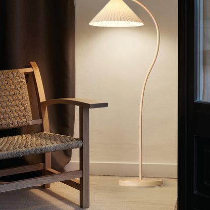 Crescini Pleated Modern Metal Floor Lamp