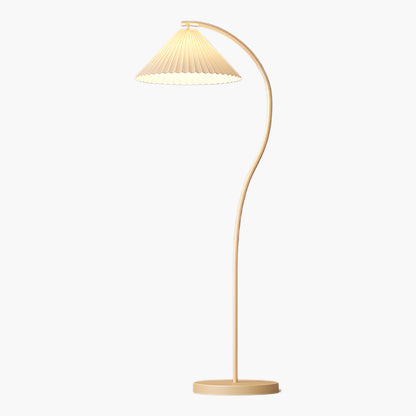 Crescini Pleated Modern Metal Floor Lamp