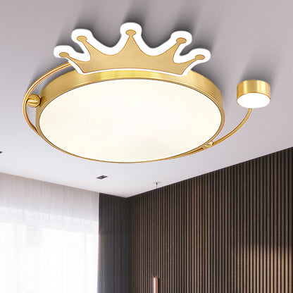 Crown Traditional Brass Ceiling Light