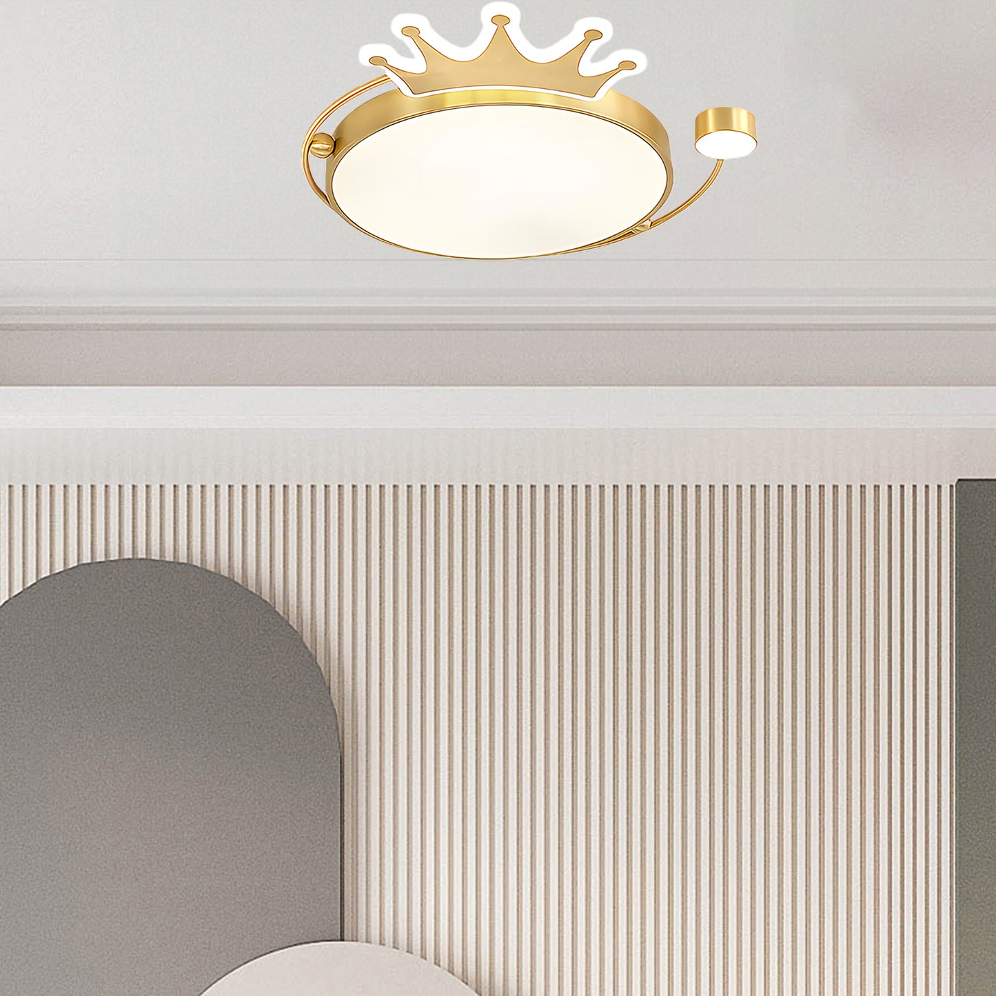 Crown Traditional Brass Ceiling Light