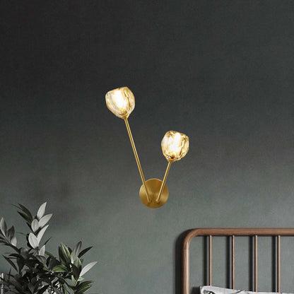 Crystal Branch Eclectic Wall Light