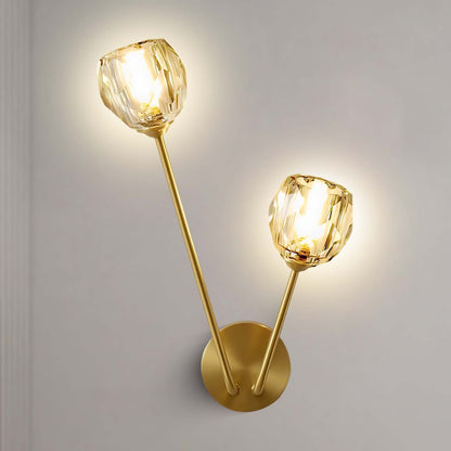 Crystal Branch Eclectic Wall Light