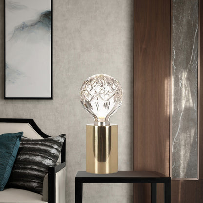 Crystal Bulb Traditional Table Lamp