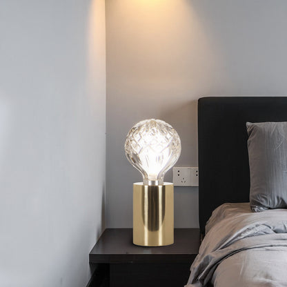 Crystal Bulb Traditional Table Lamp