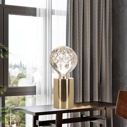 Crystal Bulb Traditional Table Lamp