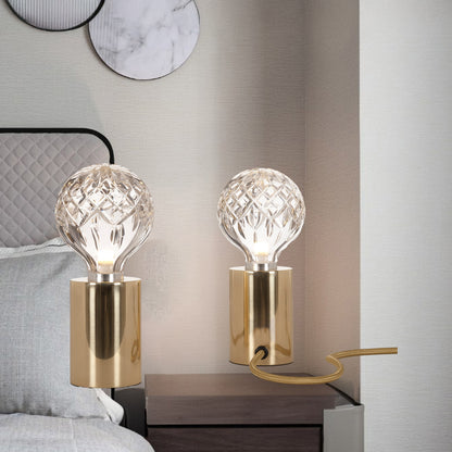 Crystal Bulb Traditional Table Lamp