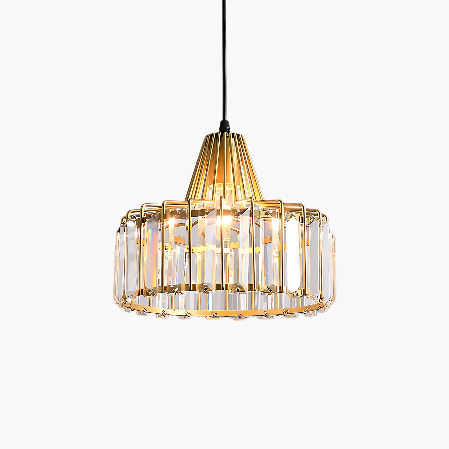 Crystal Drum Modern Pendant Lamp