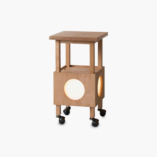 Cubby Mobile Traditional Wood Table Light