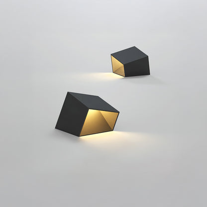 Cube Garden Solar Art Deco Steel Outdoor Light