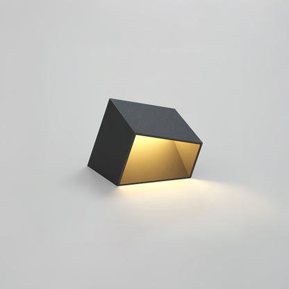 Cube Garden Solar Art Deco Steel Outdoor Light