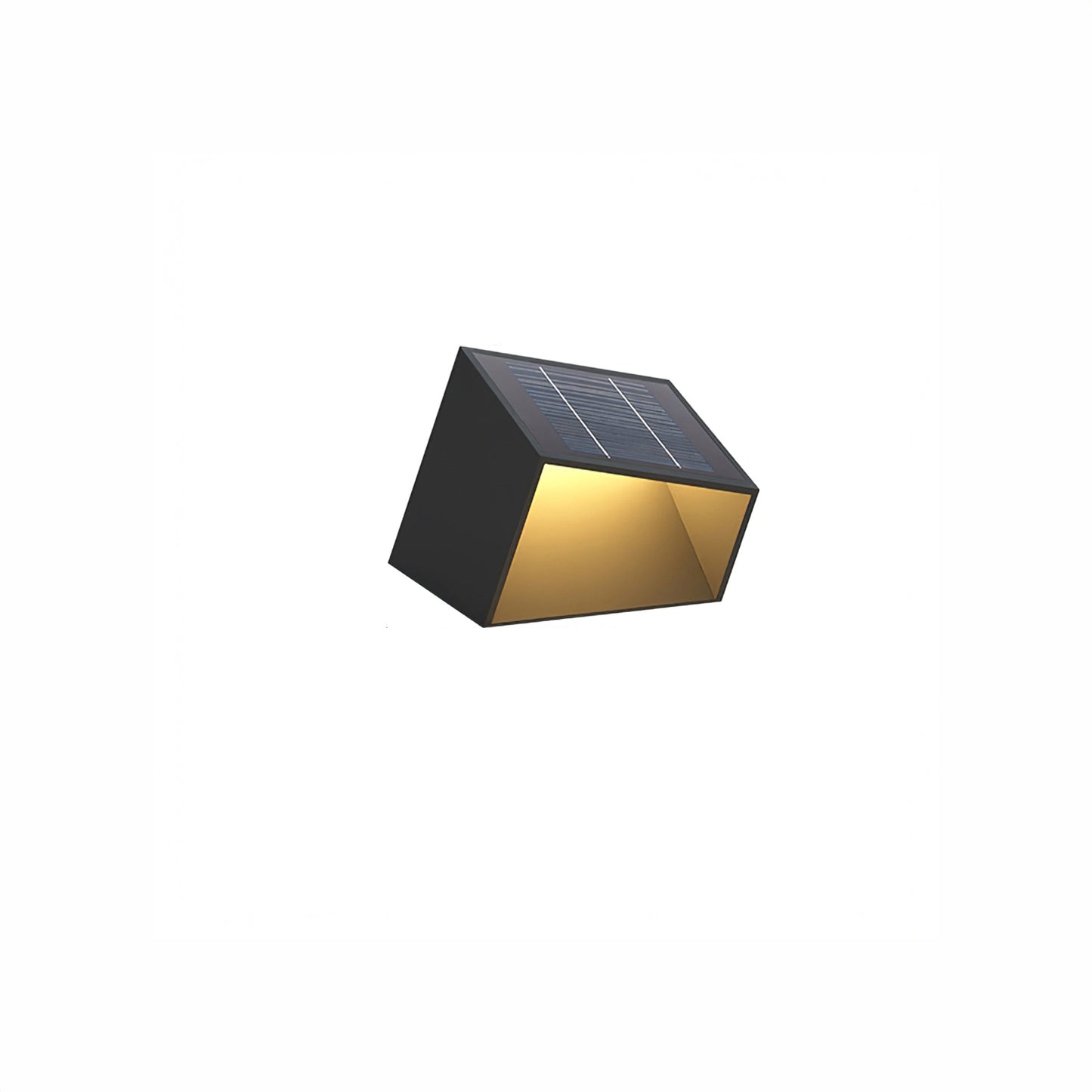 Cube Garden Solar Art Deco Steel Outdoor Light