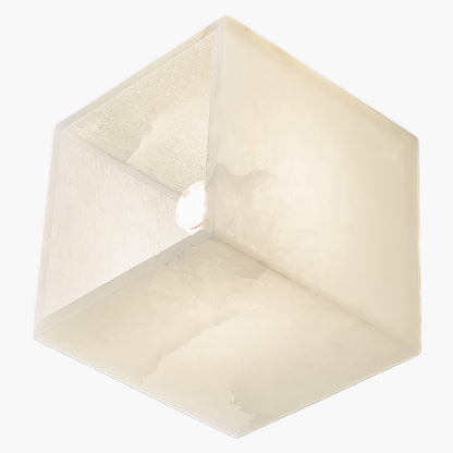 Cubist Alabaster Cluster Luxury Metal Ceiling Lamp