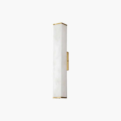 Cuboid Alabaster Modern Brass Wall Light