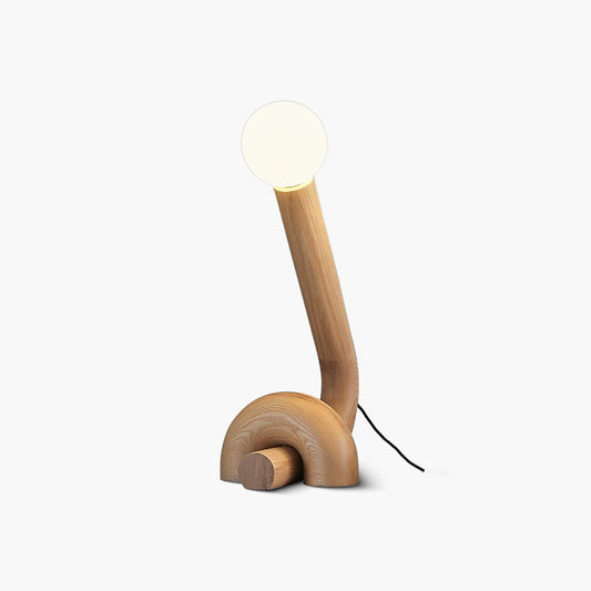 Curled Luxury Wood Table Lamp