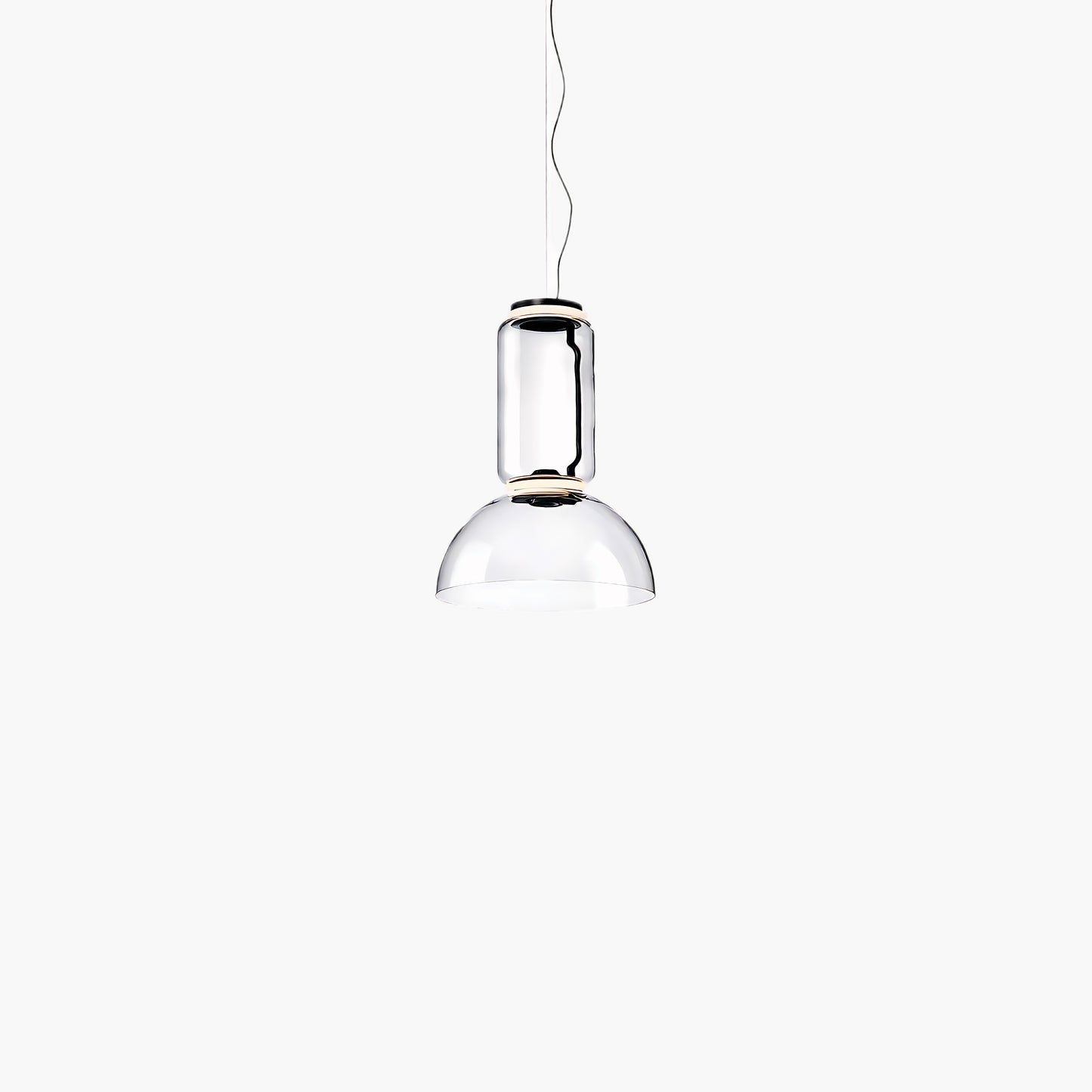 Cylindrical Eclectic Crystal Pendant Light