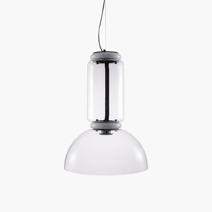 Cylindrical Eclectic Crystal Pendant Light