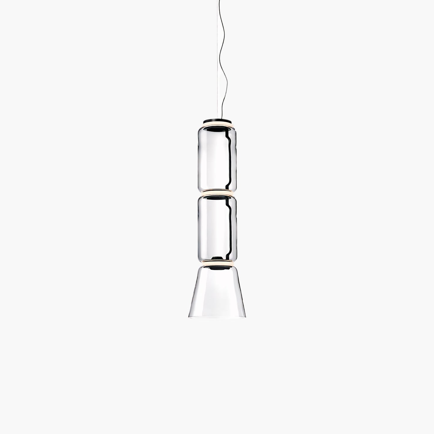 Cylindrical Eclectic Crystal Pendant Light