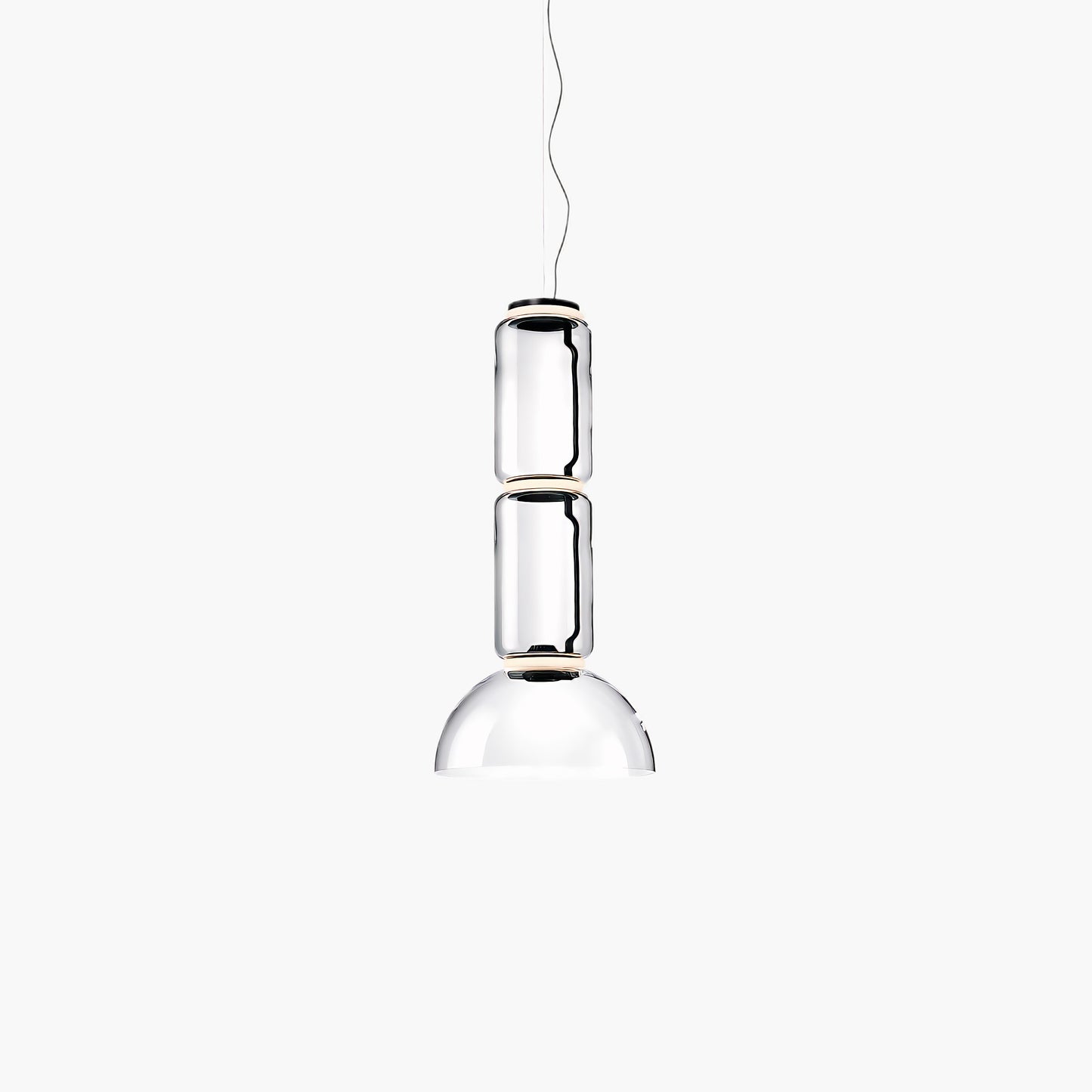 Cylindrical Eclectic Crystal Pendant Light