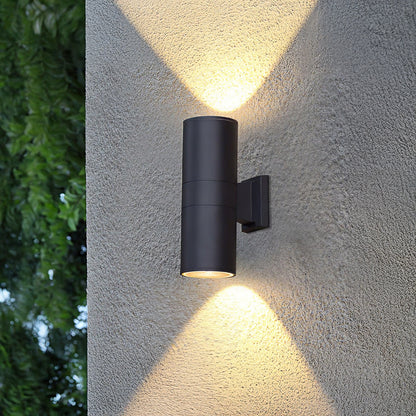 Cylindrical Outdoor Modern Crystal Wall Light