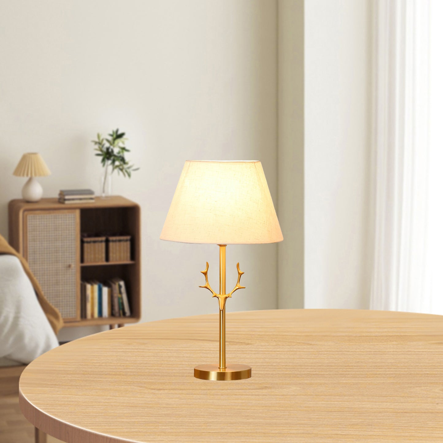 Dalton Rustic Brass Table Lamp