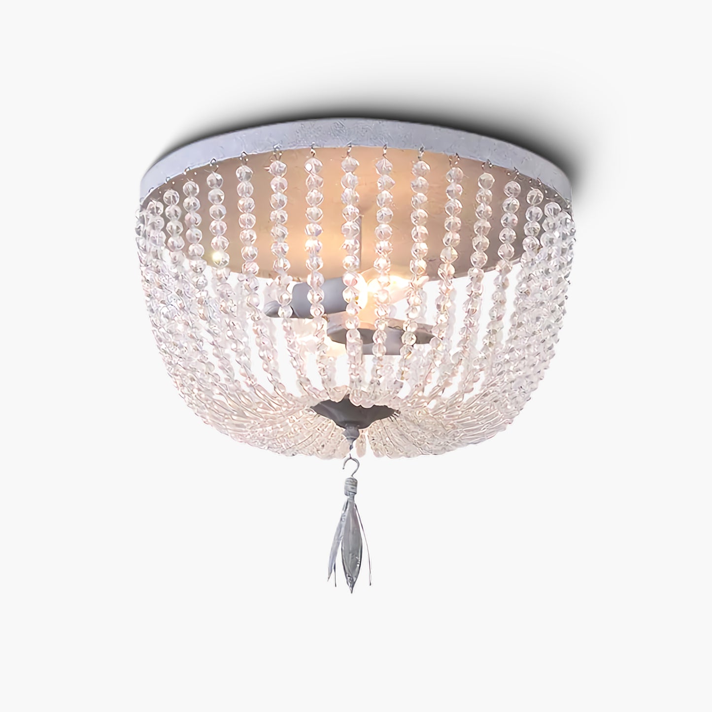 Dauphine Crystal Eclectic Metal Ceiling Light