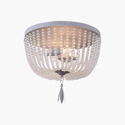 Dauphine Crystal Eclectic Metal Ceiling Light