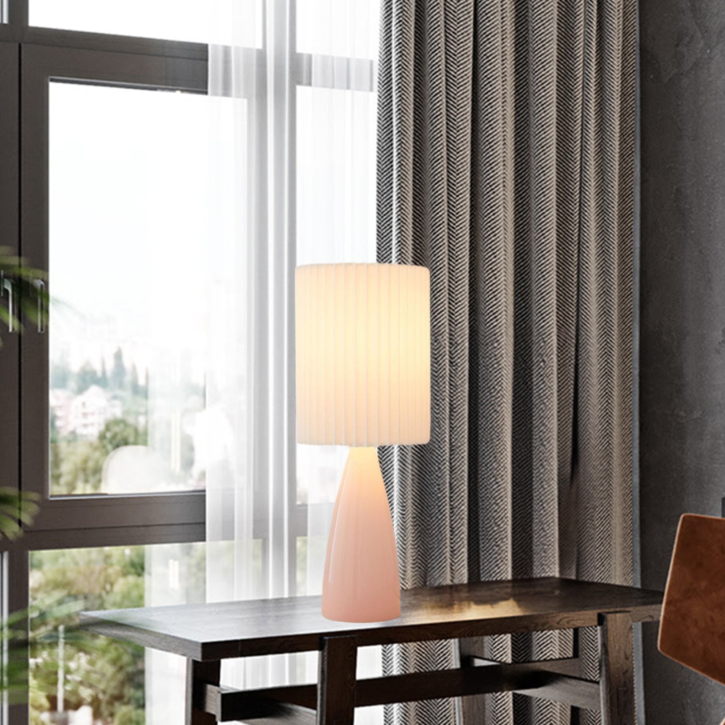 Delilah Contemporary Crystal Table Lamp