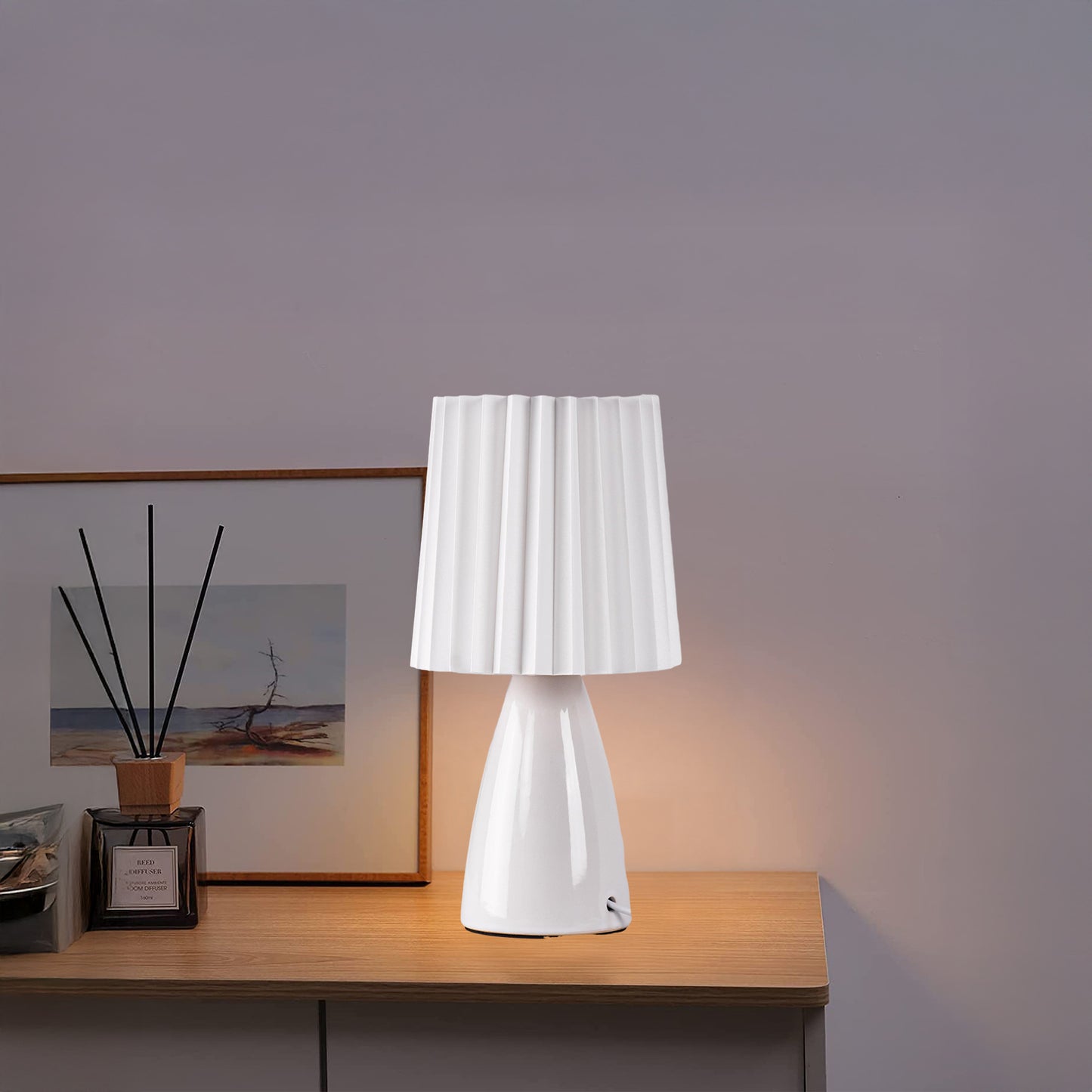 Delilah Contemporary Crystal Table Lamp