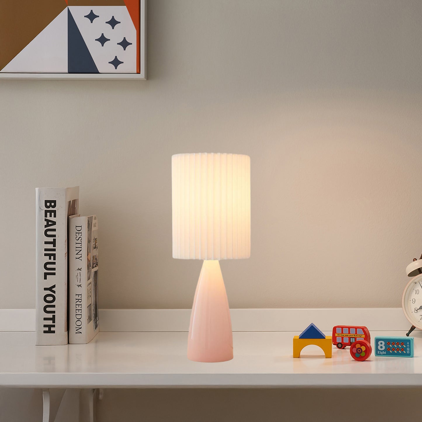 Delilah Contemporary Crystal Table Lamp