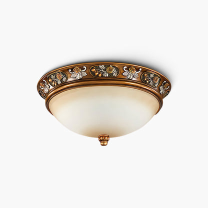 Deltana Resin Recessed Retro Crystal Ceiling Light