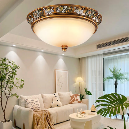 Deltana Resin Recessed Retro Crystal Ceiling Light