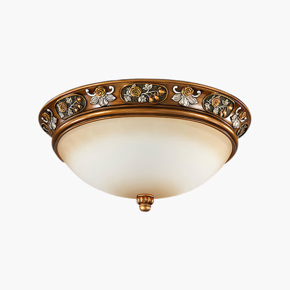 Deltana Resin Recessed Retro Crystal Ceiling Light