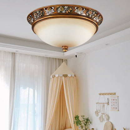 Deltana Resin Recessed Retro Crystal Ceiling Light