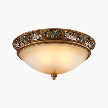 Deltana Resin Recessed Retro Crystal Ceiling Light