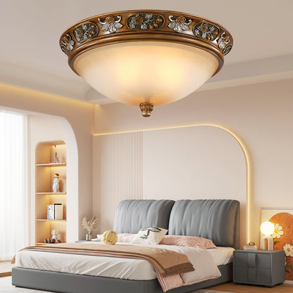 Deltana Resin Recessed Retro Crystal Ceiling Light