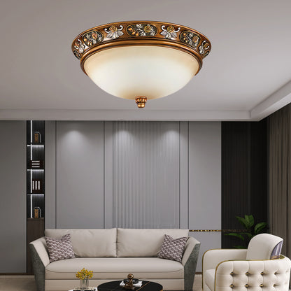 Deltana Resin Recessed Retro Crystal Ceiling Light