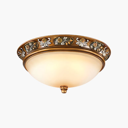 Deltana Resin Recessed Retro Crystal Ceiling Light