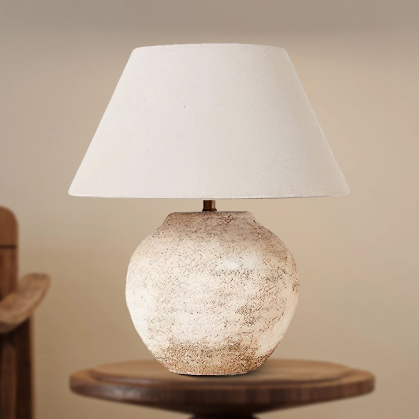 Desert Sand Eclectic Metal Table Lamp