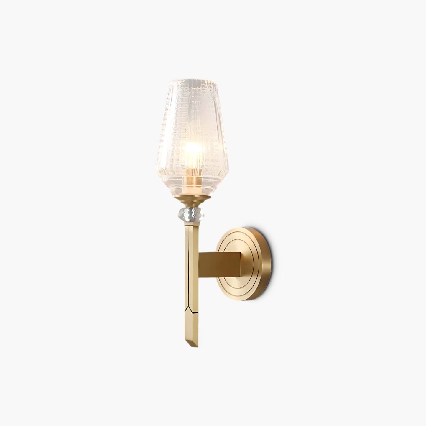 Devora Brass Luxury Crystal Wall Lamp