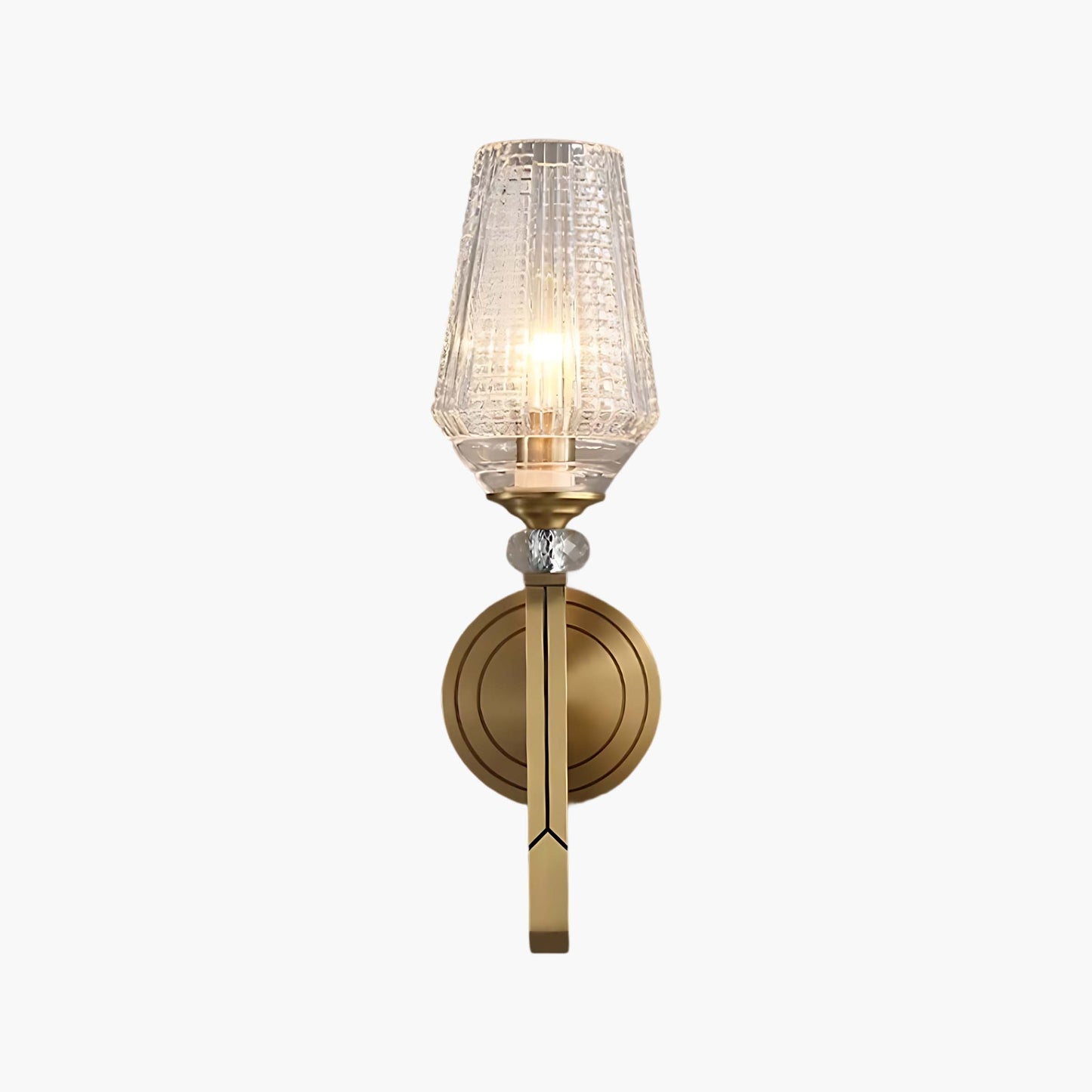 Devora Brass Luxury Crystal Wall Lamp